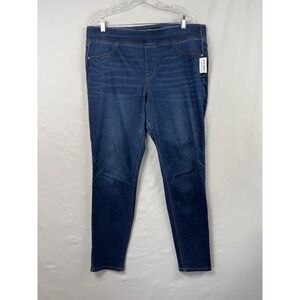 Old Navy Rockstar Super Skinny Jeggings Womens 14 Short Blue New Mid Rise 734887